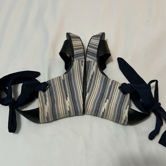 UGG Jules Ankle Wrap Platform Wedge Leather Sandals - Picture 7 of 10